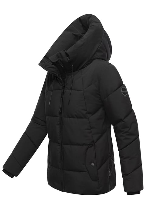 Marikoo dames gewatteerde winterjas Kuscheltatze XVI met capuchon - Image 2
