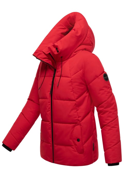 Marikoo dames gewatteerde winterjas Kuscheltatze XVI met capuchon - Image 2