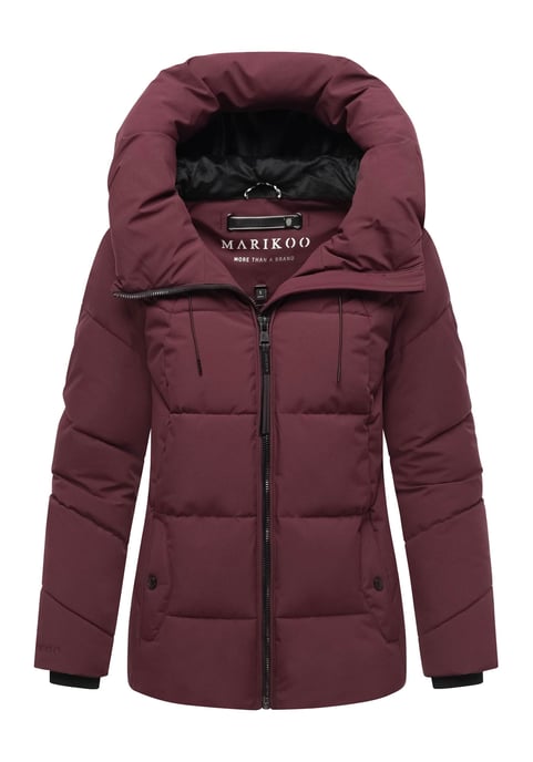 Marikoo dames gewatteerde winterjas Kuscheltatze XVI met capuchon - Image 1