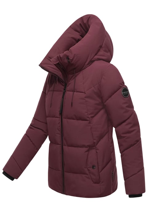 Marikoo dames gewatteerde winterjas Kuscheltatze XVI met capuchon - Image 2