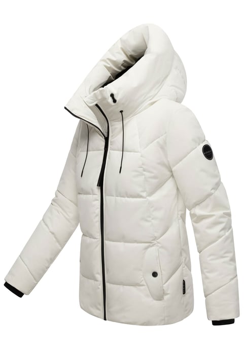 Marikoo dames gewatteerde winterjas Kuscheltatze XVI met capuchon - Image 2