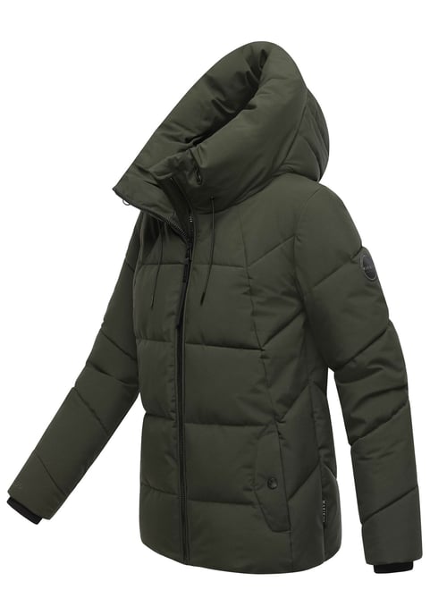 Marikoo dames gewatteerde winterjas Kuscheltatze XVI met capuchon - Image 2