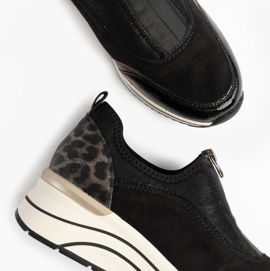 Remonte D0t08-02 Dames Voorrits Wedge Trainer Zwart - Image 6