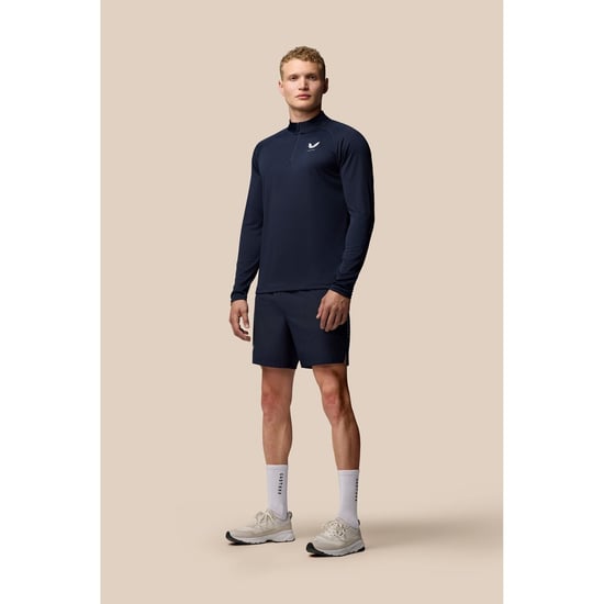 Castore Adapt Training 1/4 Zip Top Polyester Heren Blauw Actieve Kleding T-Shirts - Image 4