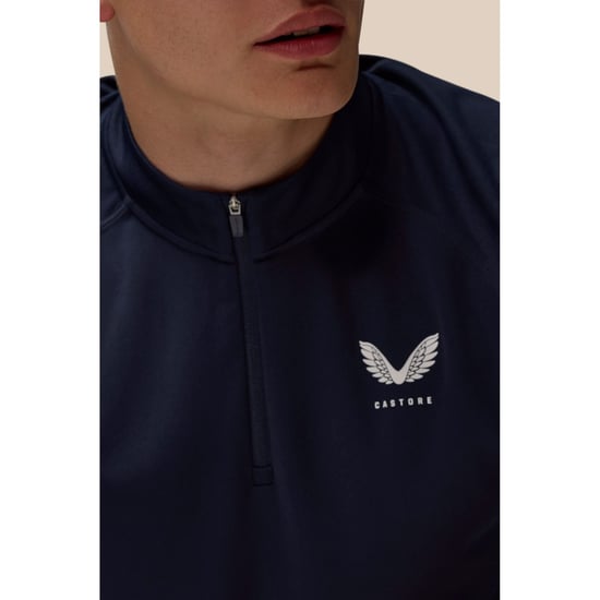 Castore Adapt Training 1/4 Zip Top Polyester Heren Blauw Actieve Kleding T-Shirts - Image 6