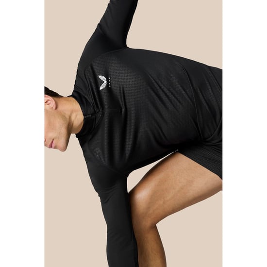 Castore Adapt 1/4 Zip Top Polyester Heren Zwarte Activewear T-Shirts - Image 6