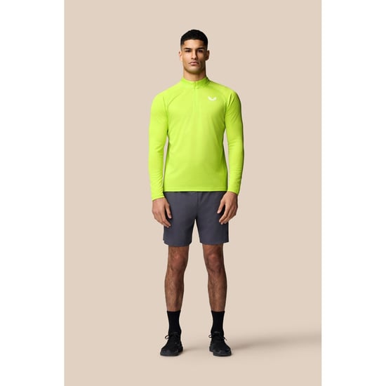 Castore Adapt 1/4 Zip Top Polyester Heren Groene Actieve T-Shirts - Image 4