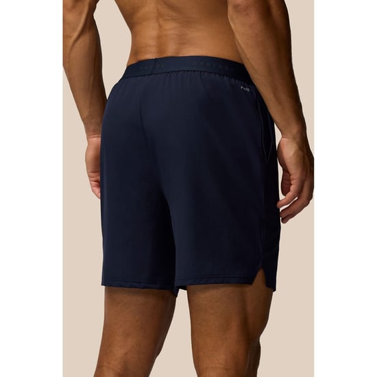 Castore Merke Lastiek Short Polyester Heren Blauwe Sportshorts - Image 2