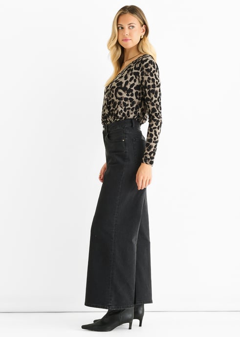 Grijze bodysuit met dierenprint - Image 3