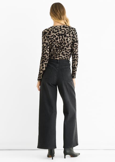 Grijze bodysuit met dierenprint - Image 4