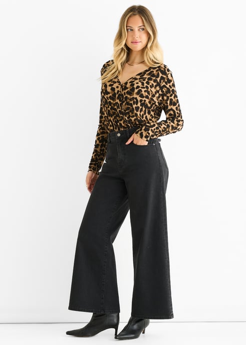 Bruine bodysuit met dierenprint - Image 2