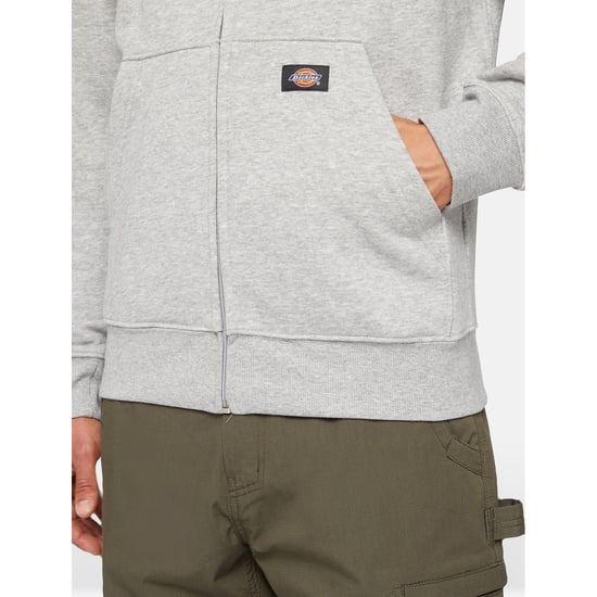 Dickies Everyday Fleece Zip Hoodie Heren Grijze Fleece Jas - Image 6