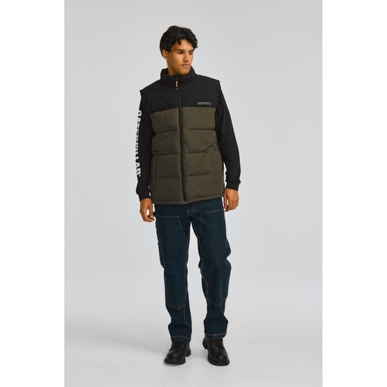 Caterpillar Arctic Zone Heren Groene Gilets - Image 3