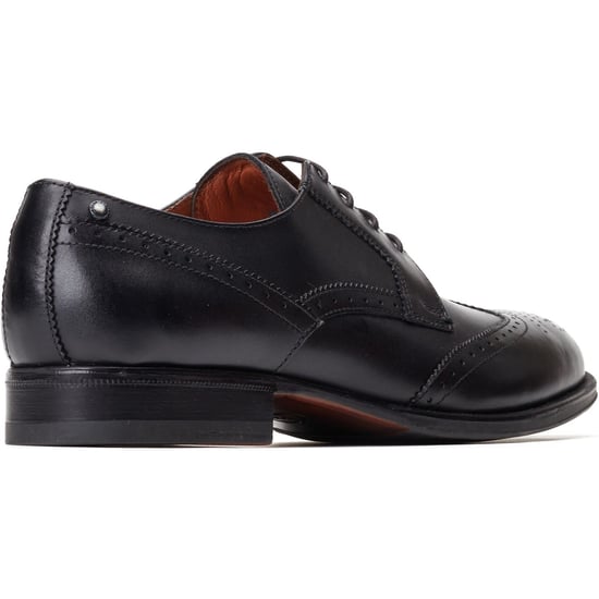 Base London Bell Leren Heren Zwarte Brogues Schoenen - Image 2