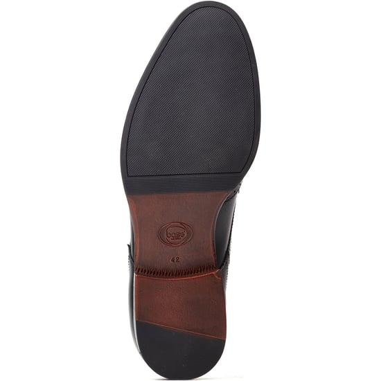 Base London Bell Leren Heren Zwarte Brogues Schoenen - Image 3