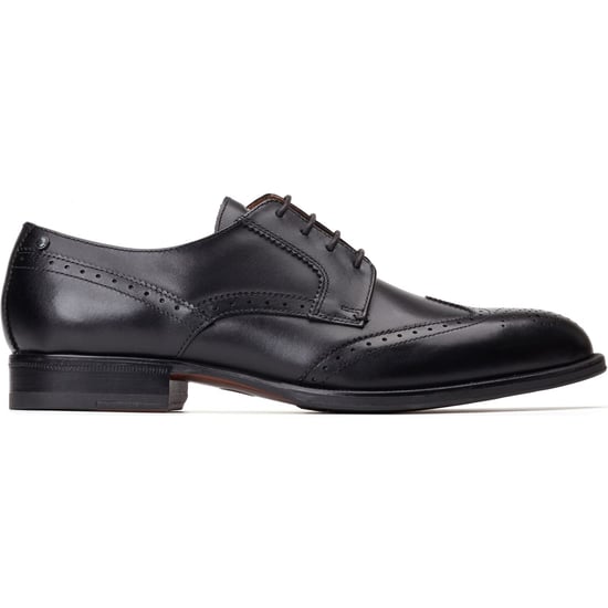 Base London Bell Leren Heren Zwarte Brogues Schoenen - Image 5
