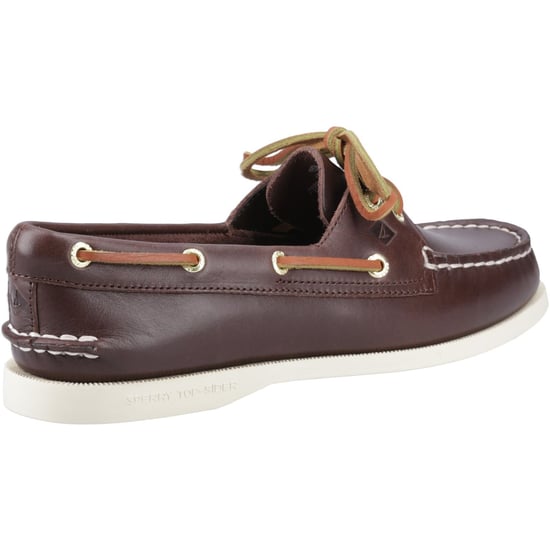 Sperry Authentic 2 Eye Leer Heren Bruine Bootschoenen - Image 2