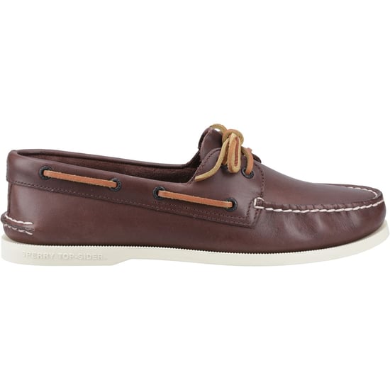 Sperry Authentic 2 Eye Leer Heren Bruine Bootschoenen - Image 5