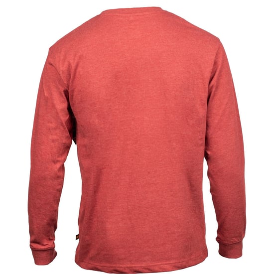 Caterpillar Merkenbanner Lange Mouwen Katoenen Heren Rode T-Shirt - Image 5