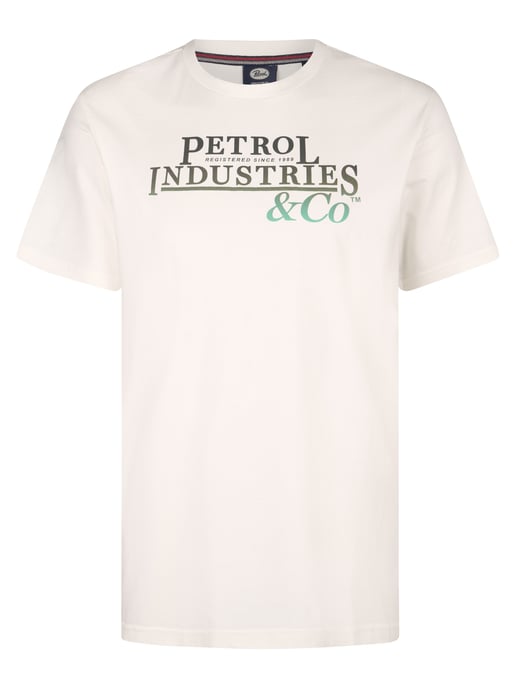 Petrol Industries - Heren Plus Size Artwork T-shirt Rockport - Wit - Image 1