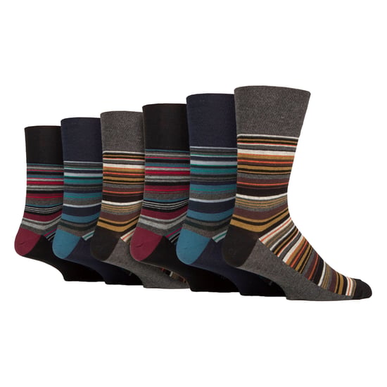 6 Paar Heren Katoenen Sokken | Patroon Soft Non-Binding Dagelijkse Sokken - Image 1