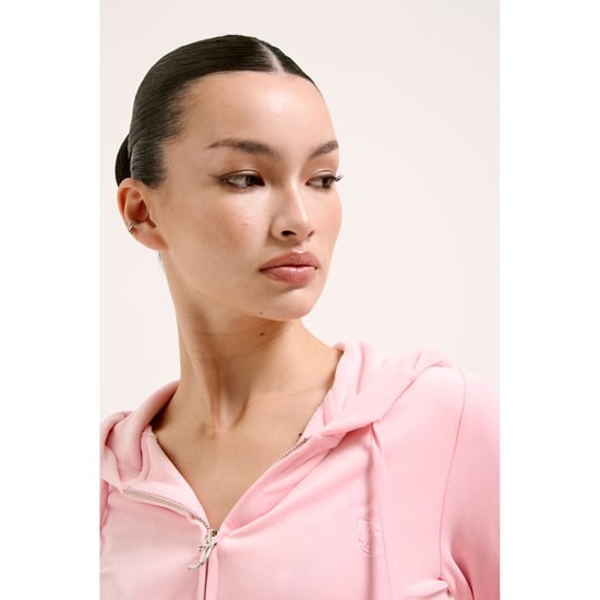 Juicy Couture Robertson Klassieke Jas Polyester Dames Roze Hoodie Sweatshirt - Image 6