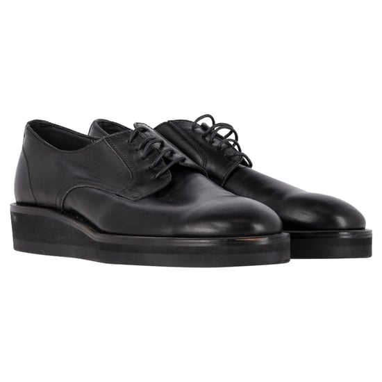 Yohji Yamamoto Veterschoenen in Zwart Leer - Image 4