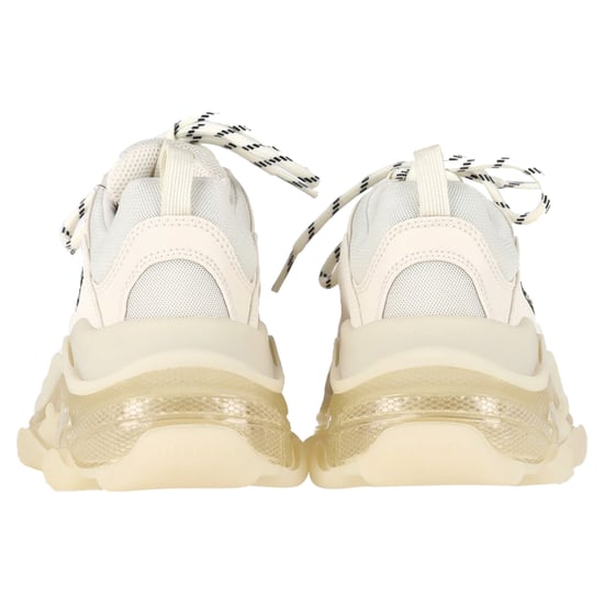 Balenciaga Triple S Clear Sole Sneakers in Cream Polyester - Image 5