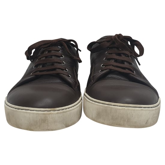 Lanvin Lage Sneakers in Bruin Leer - Image 2