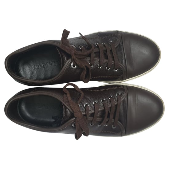 Lanvin Lage Sneakers in Bruin Leer - Image 5