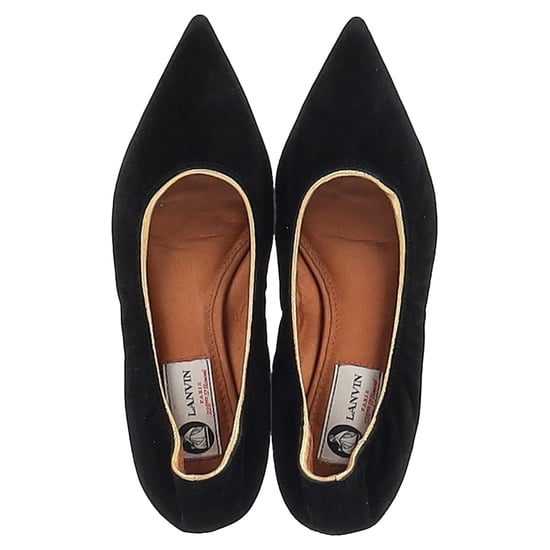 Lanvin Puntige Ballerina's in Zwart Suède - Image 3