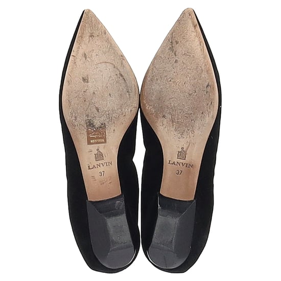 Lanvin Puntige Ballerina's in Zwart Suède - Image 6