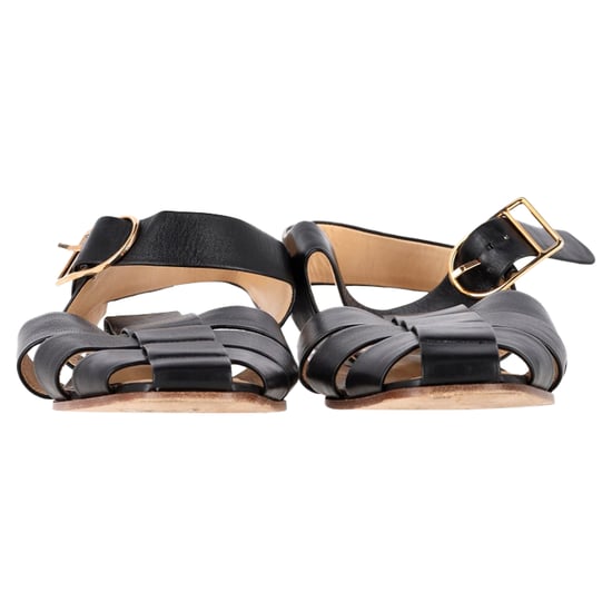 Gabriela Hearst Zoey Sandalen in Zwart Leer - Image 2