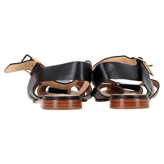 Gabriela Hearst Zoey Sandalen in Zwart Leer - Image 5