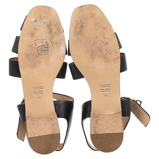 Gabriela Hearst Zoey Sandalen in Zwart Leer - Image 6