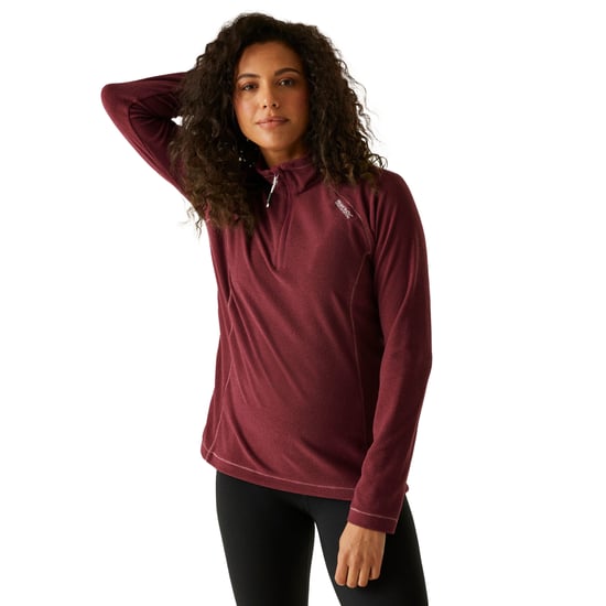Regatta - Geweldige Outdoor Dames Montes Half Zip Fleece Top (Donker Pimento) - Image 4