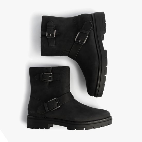Toms Ionie Moto Dames Enkellaarsjes Zwart - Image 2