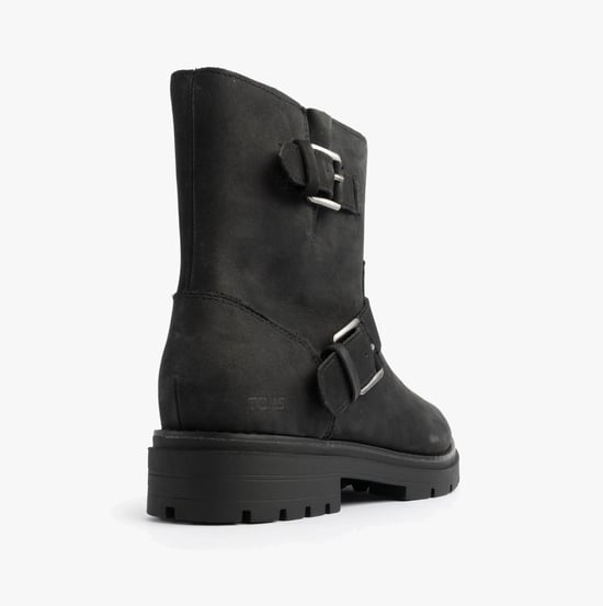 Toms Ionie Moto Dames Enkellaarsjes Zwart - Image 5
