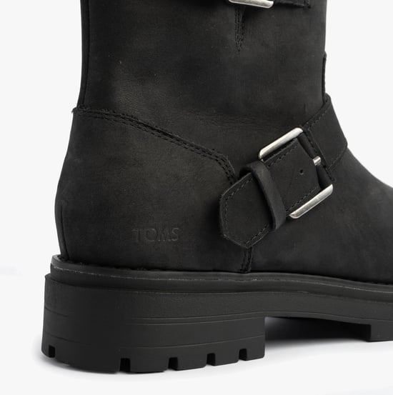 Toms Ionie Moto Dames Enkellaarsjes Zwart - Image 6
