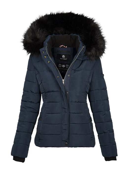 Navahoo Dames Winterjas Miamor – Teddyvoering, Afneembare Capuchon & Bontkraag - Image 1