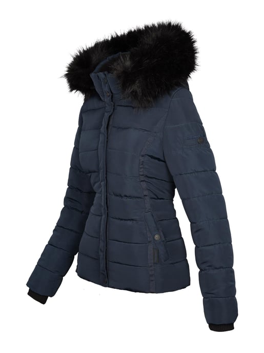 Navahoo Dames Winterjas Miamor – Teddyvoering, Afneembare Capuchon & Bontkraag - Image 2