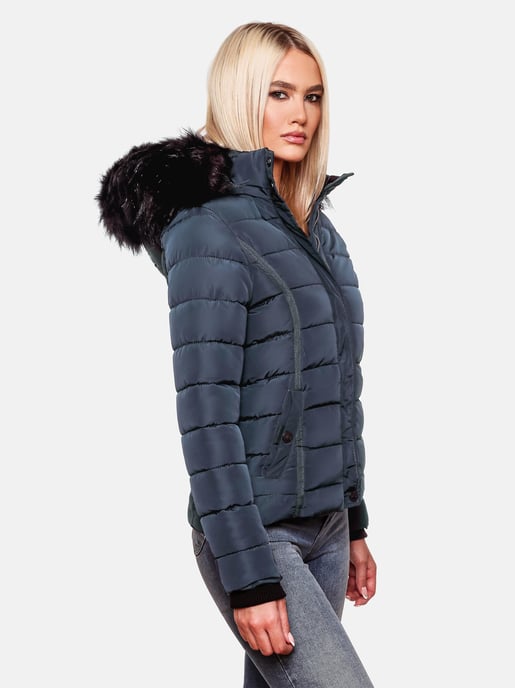 Navahoo Dames Winterjas Miamor – Teddyvoering, Afneembare Capuchon & Bontkraag - Image 5