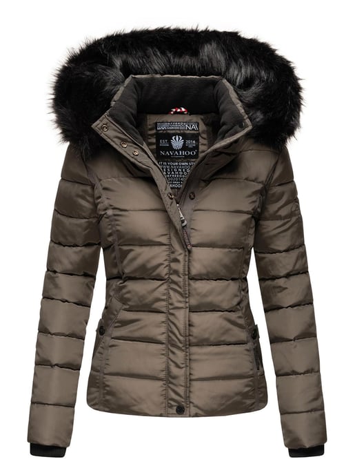 Navahoo Dames Winterjas Miamor – Teddyvoering, Afneembare Capuchon & Bontkraag - Image 1