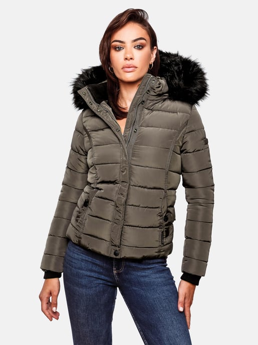 Navahoo Dames Winterjas Miamor – Teddyvoering, Afneembare Capuchon & Bontkraag - Image 6