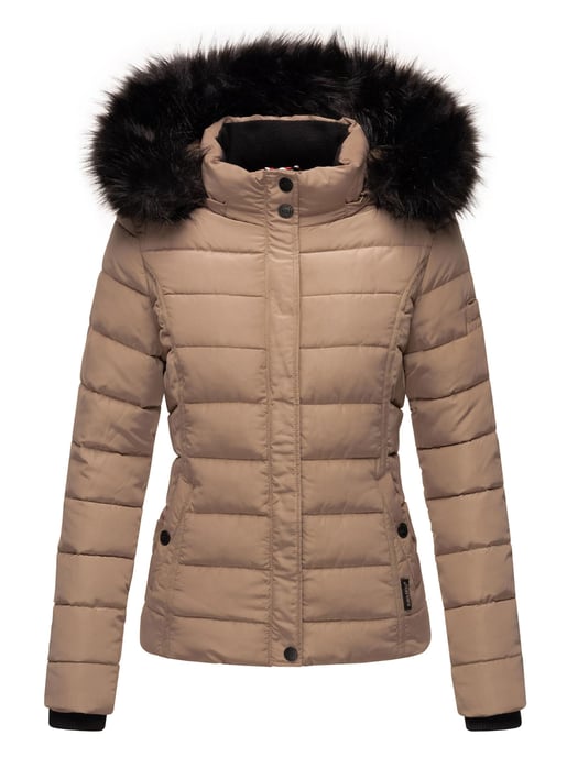 Navahoo Dames Winterjas Miamor – Teddyvoering, Afneembare Capuchon & Bontkraag - Image 2