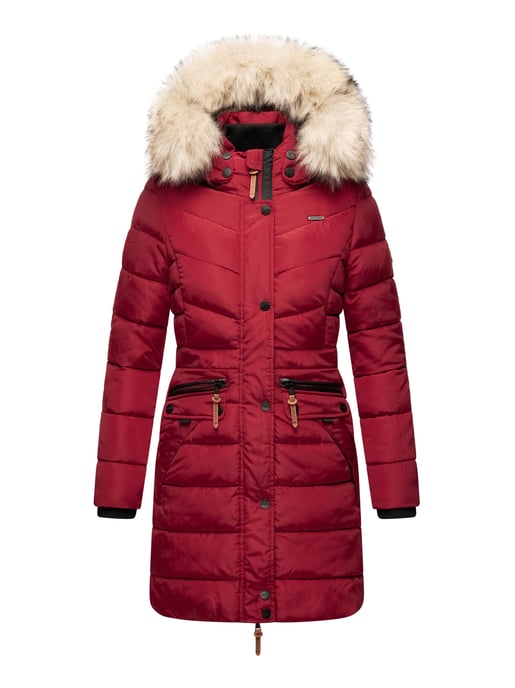 Navahoo Dames Winterjas Paula – Extra Warm, Waterafstotend & Met Afneembare Bontkraag - Image 2