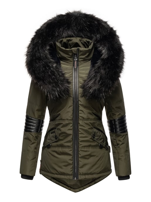 Navahoo Dames Winterjas Nirvana – Warm, Met Luxe Bontkraag & Teddyvoering - Image 2