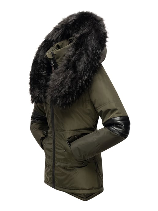 Navahoo Dames Winterjas Nirvana – Warm, Met Luxe Bontkraag & Teddyvoering - Image 4
