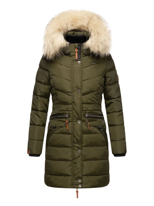 Navahoo Dames Winterjas Paula – Extra Warm, Waterafstotend & Met Afneembare Bontkraag - Image 2