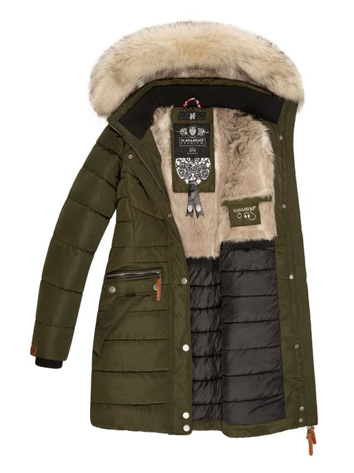 Navahoo Dames Winterjas Paula – Extra Warm, Waterafstotend & Met Afneembare Bontkraag - Image 5